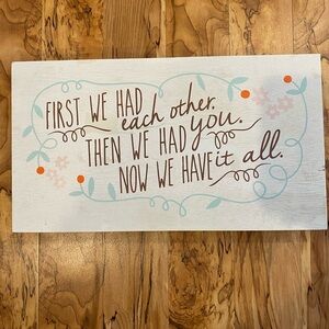 Decorative wooden sign